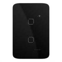 Interruptor smart touch class, 2 tecla, 10a bivolt. ble-sigmesh myhouse x , preto